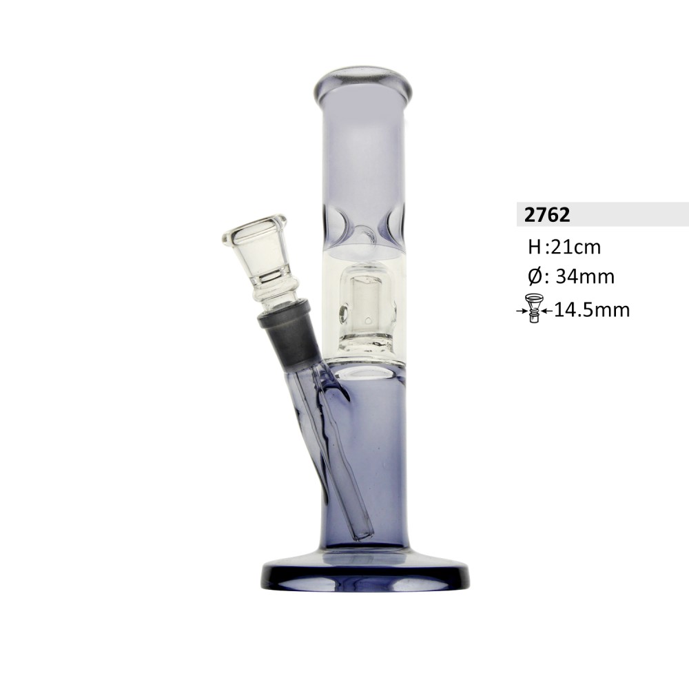 Glasbong mit Perkolator und Eis | H: 21cm Rohr: 34mm Schliff: 14.5mm