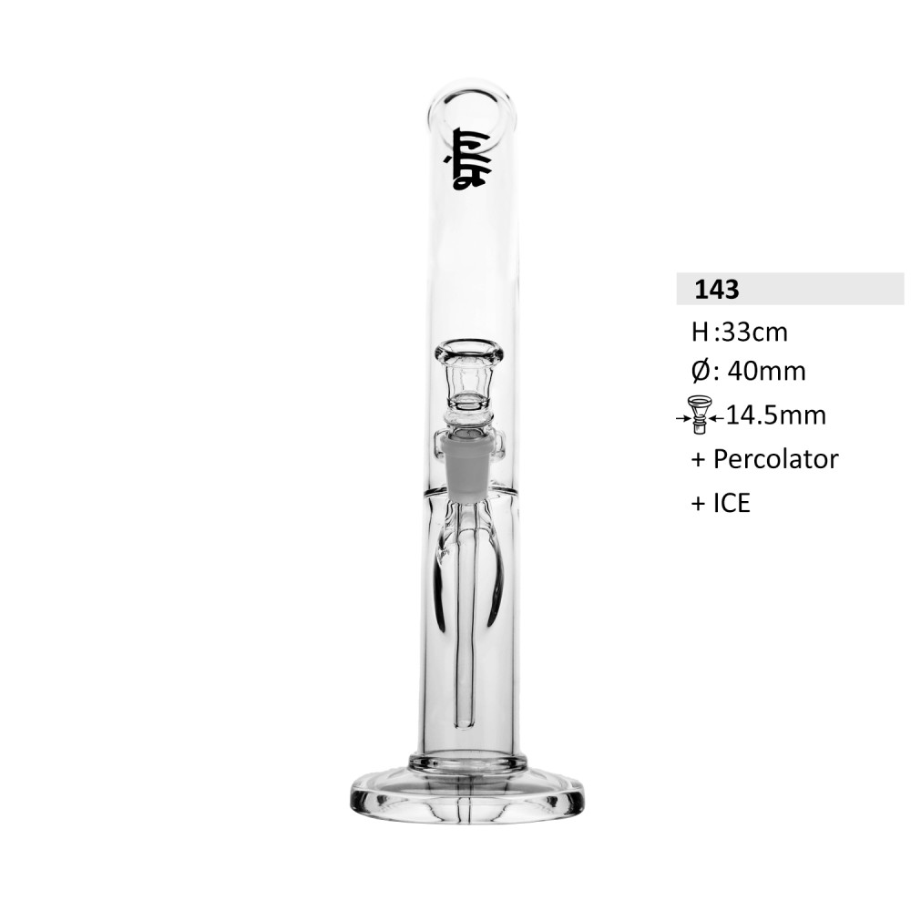 BulletZone Glasbong | Prime 4 | H:33cm, Ø:40mm, Schli.:14,5mm