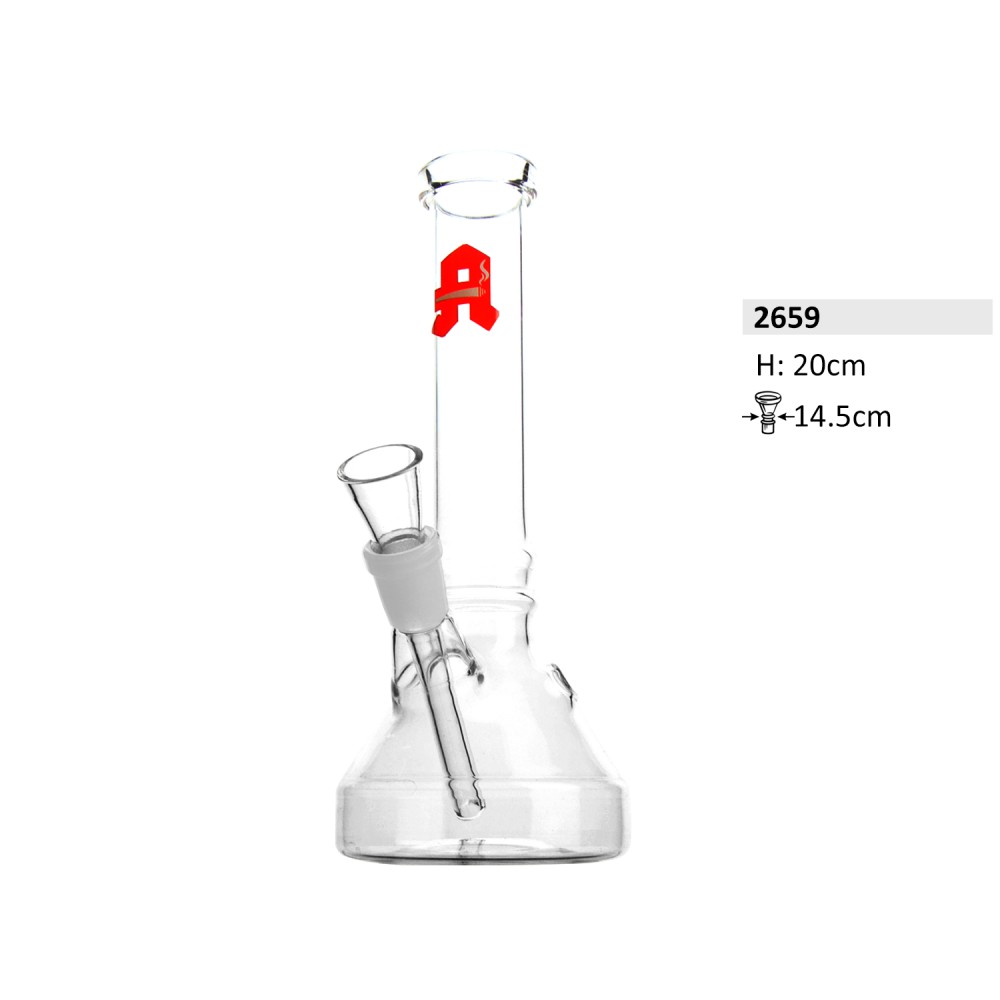 Glas Bong Apothek 20cm,2 ringe 14,5m