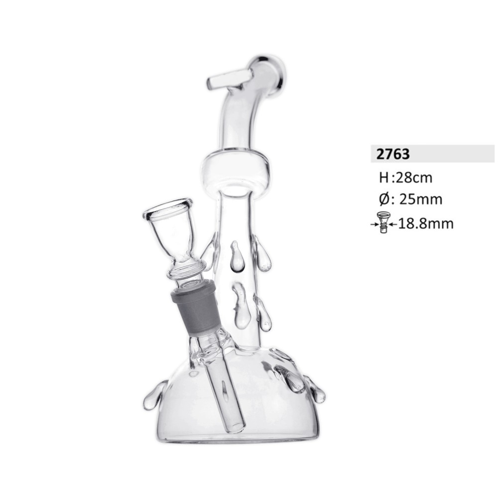 Glasbong | H: 28cm Schliff: 18,8mm Ø: 25mm