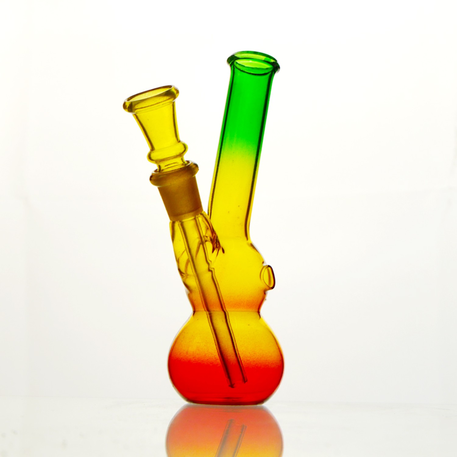 Glasbong reaggie farbe, H:14cm