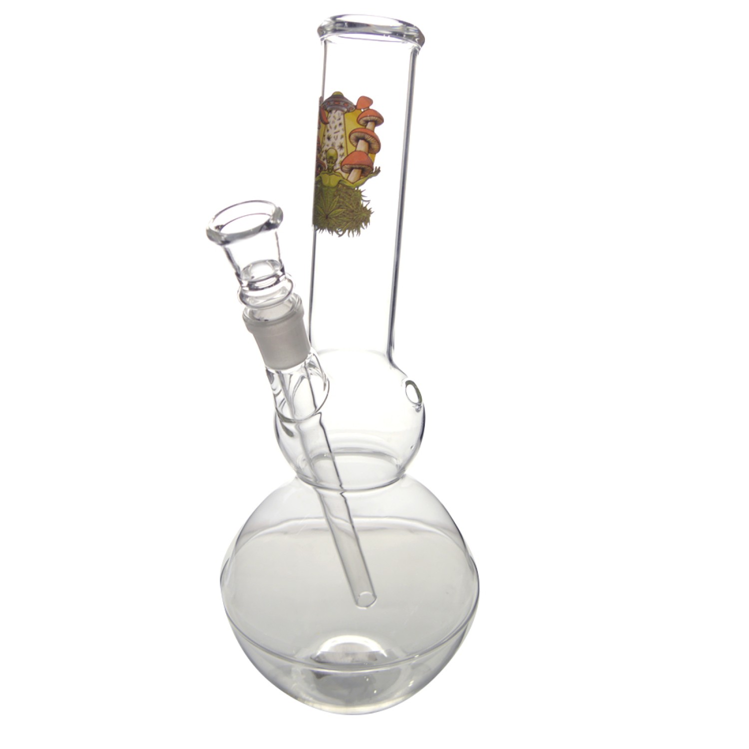  Glasbong gebogen | Ø: 45 mm H: 32 cm Sockel: 18,8 mm