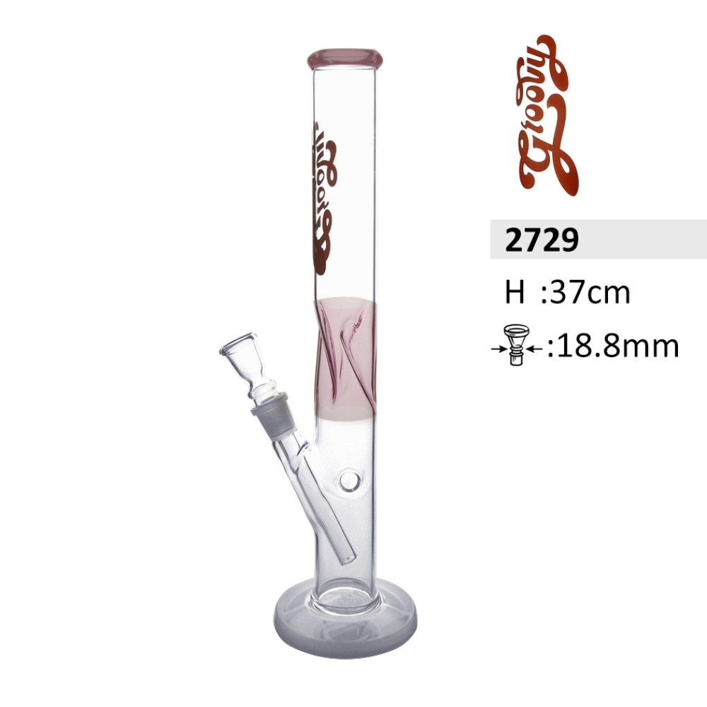  Glasbong Wasted mit Eis | H: 37cm, Schliff: 18,8mm