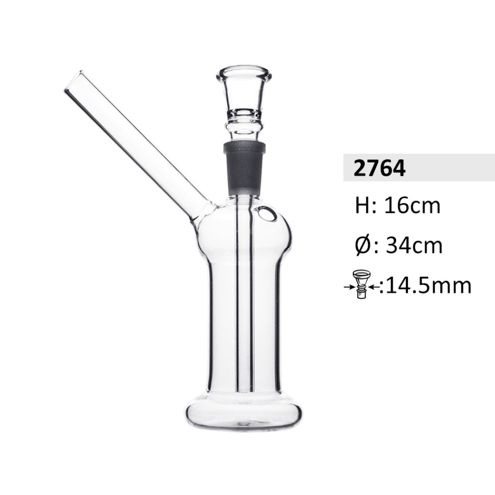 Glasbong | H: 16cm Rohr: 34mm Schliff: 14.5mm