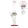 Glasbong Cat mit Eis | H: 37cm Rohr: 40mm Schliff: 18,8mm