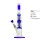 Glasbong mit 2 x Perkolator und Diffusor | H: 38cm Ø: 52mm Schliff: 18,8mm