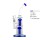 Glasbong mit 2 x Perkolator | H:28cm, Ø: 50mm, Schliff: 18,8mm
