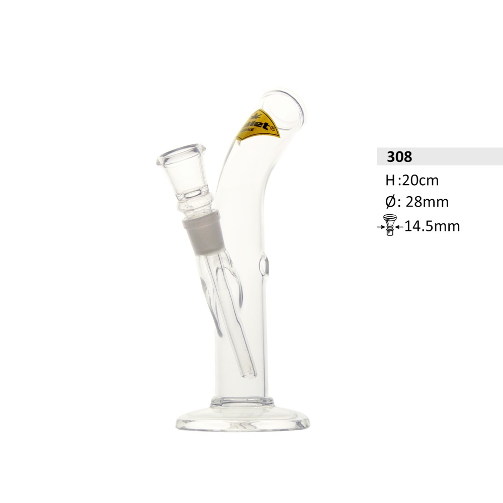  Bullet Zone Glasbong | Ø: 28 H: 14,5 Sockel: 20cm