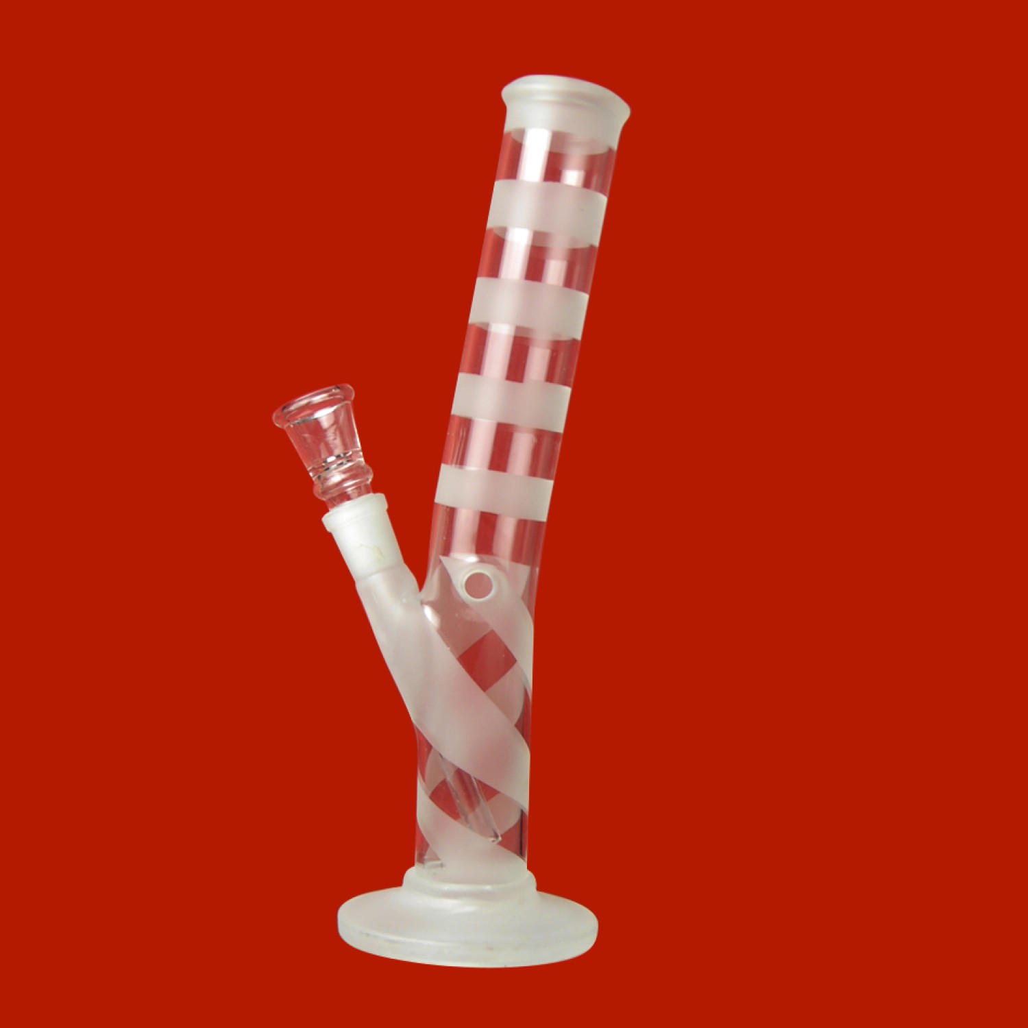  Sandglasbong | Zylindrische Form | H: 26cm Schliff: 14,5mm Ø: 34mm