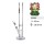Glass Bong Zylinder Mushroom mit Eis | Hoch: 45cm Schliff:: 18.8mm, 7mm