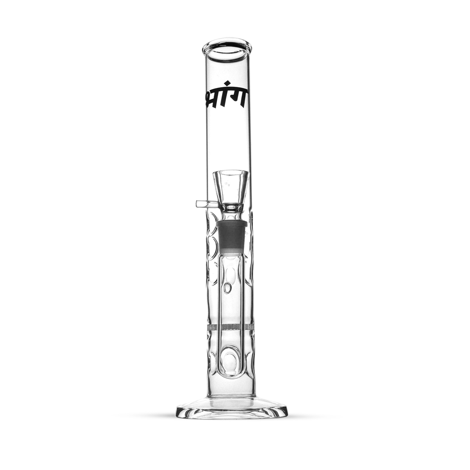 32cm Zylinder Glas bong Bhang mit honeycamb seite chillum 18,8 4x Eis