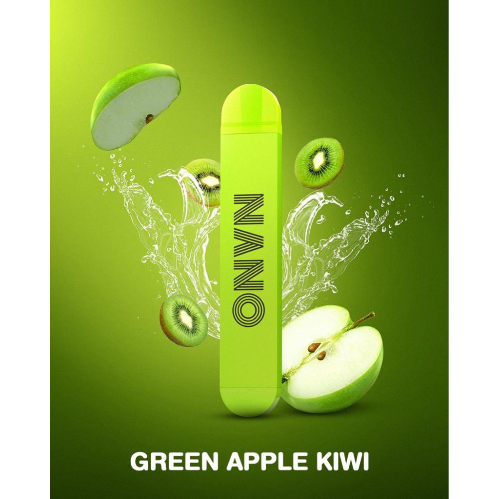 ´´LIO NANO X `` E-Shisha mit 20mg Nikotin 600 Züge Green Apple kiwi mit Steuermarke