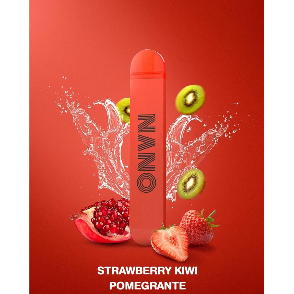´´LIO NANO X `` E-Shisha mit 20mg Nikotin 600 Züge Strawberry kiwi Pomegranate mit Steuermarke