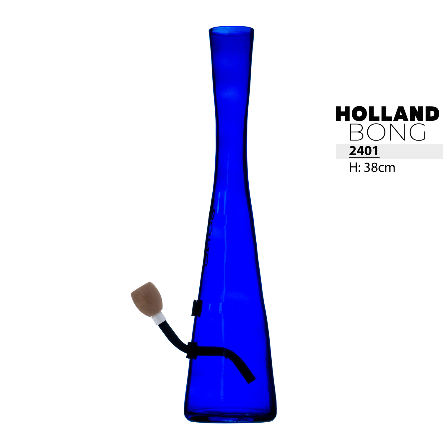 Hollandbong Klar mit Kickloch 38cm