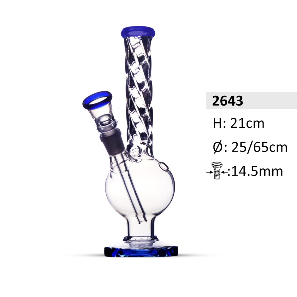 Twister Glasbong Bauch 14,5mm, H: 21cm, Ø: 25/65mm