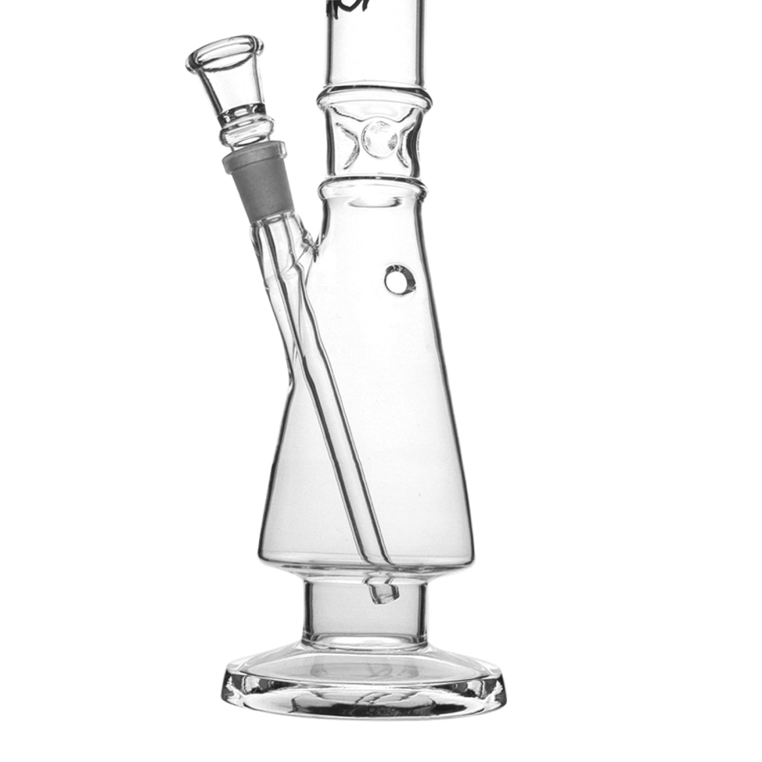 Glas-Motorbong mit Eis | H: 35cm, Schliff: 14,5mm