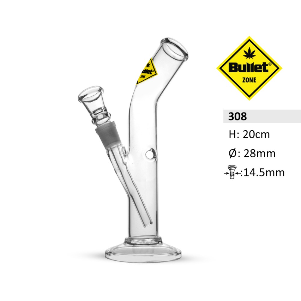  Bullet Zone Glasbong | Ø: 28 H: 14,5 Sockel: 20cm
