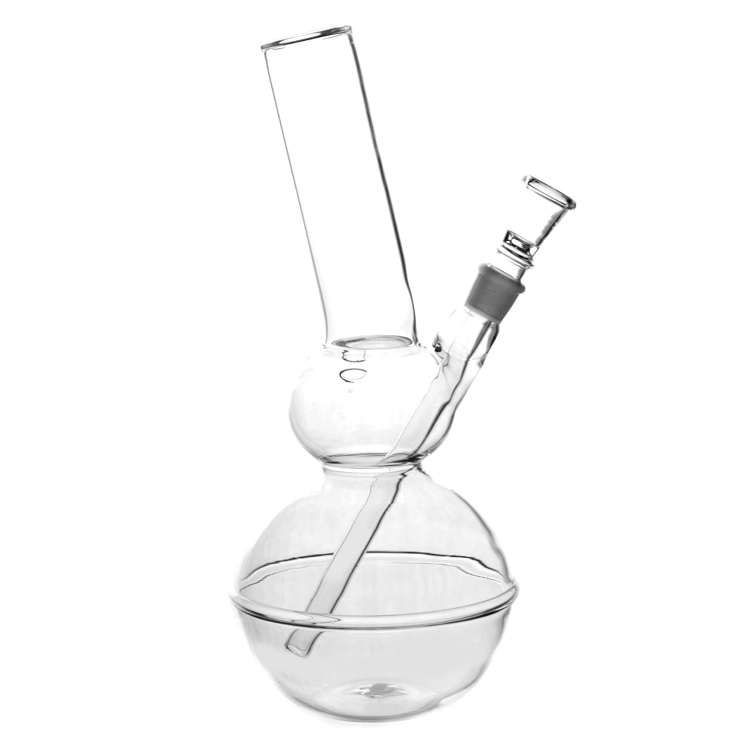 Mushroom  Glasbong gebogen | Ø: 45 mm H: 32 cm Sockel: 18,8 mm