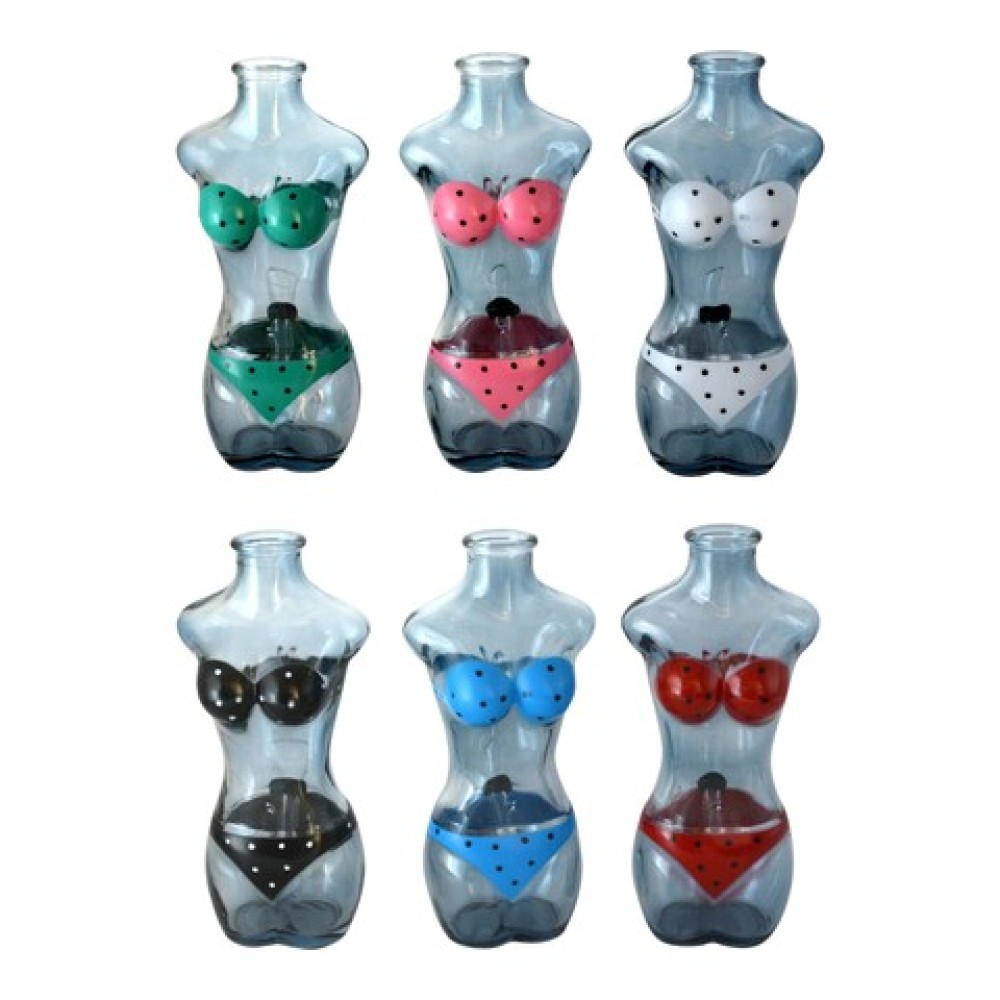 Glas bong mit Zusatz für Oil Adapter Lady Form in 6 Farbe Sortiert H: 16cm Glas bong mit Zusatz für Oil Adapter Lady Form in 6 Farbe Sortiert H: 16cm