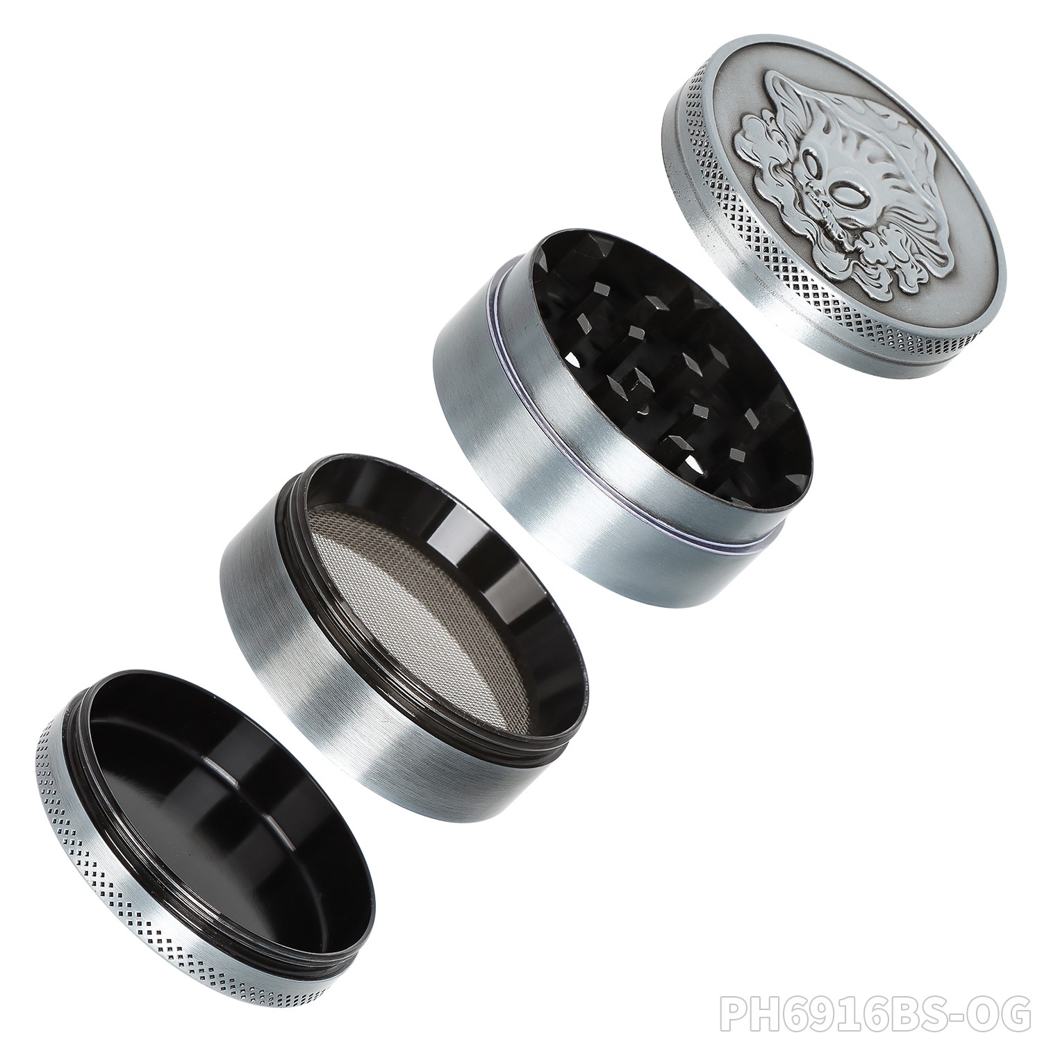 Metal Grinder "Alien X OG Labs" (⌀50 mm / 4-teilers) VE-12