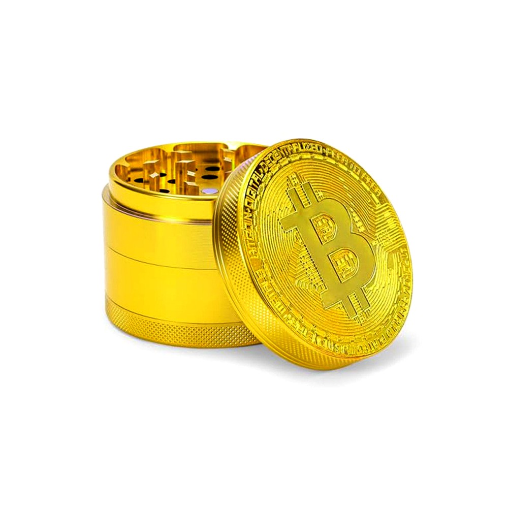 Metall Bitcoin Grinder (ca. ⌀ 35x40mm / 4-teilig) 12er Pack
