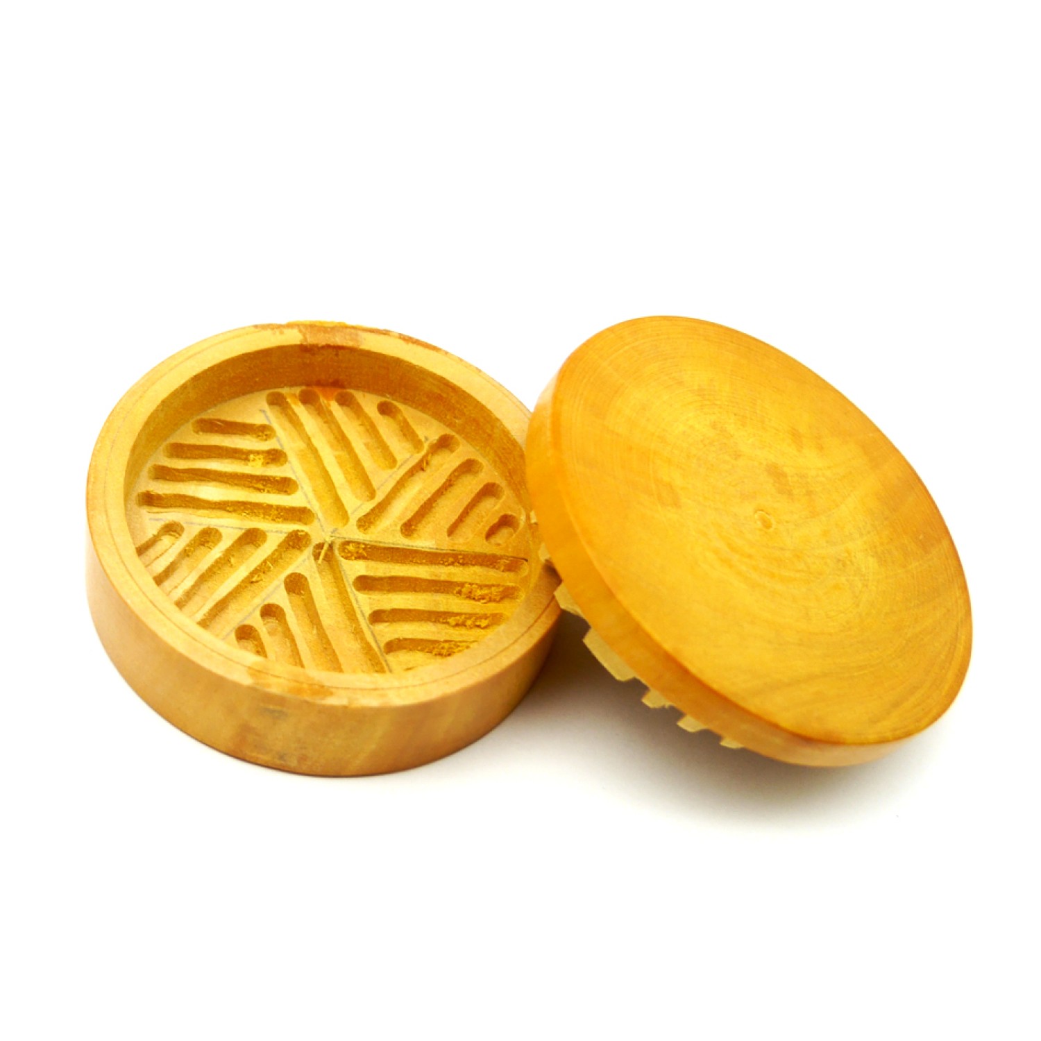 Holzgrinder mit Holzstreifen (ca. ⌀ 60 mm / 2-teilig), 6er-Pack