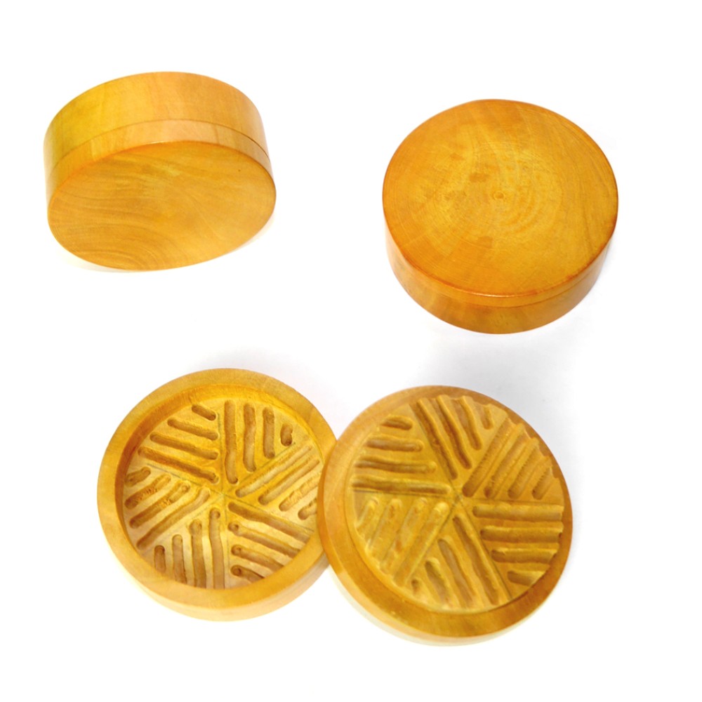 Holzgrinder mit Holzstreifen (ca. ⌀ 60 mm / 2-teilig), 6er-Pack