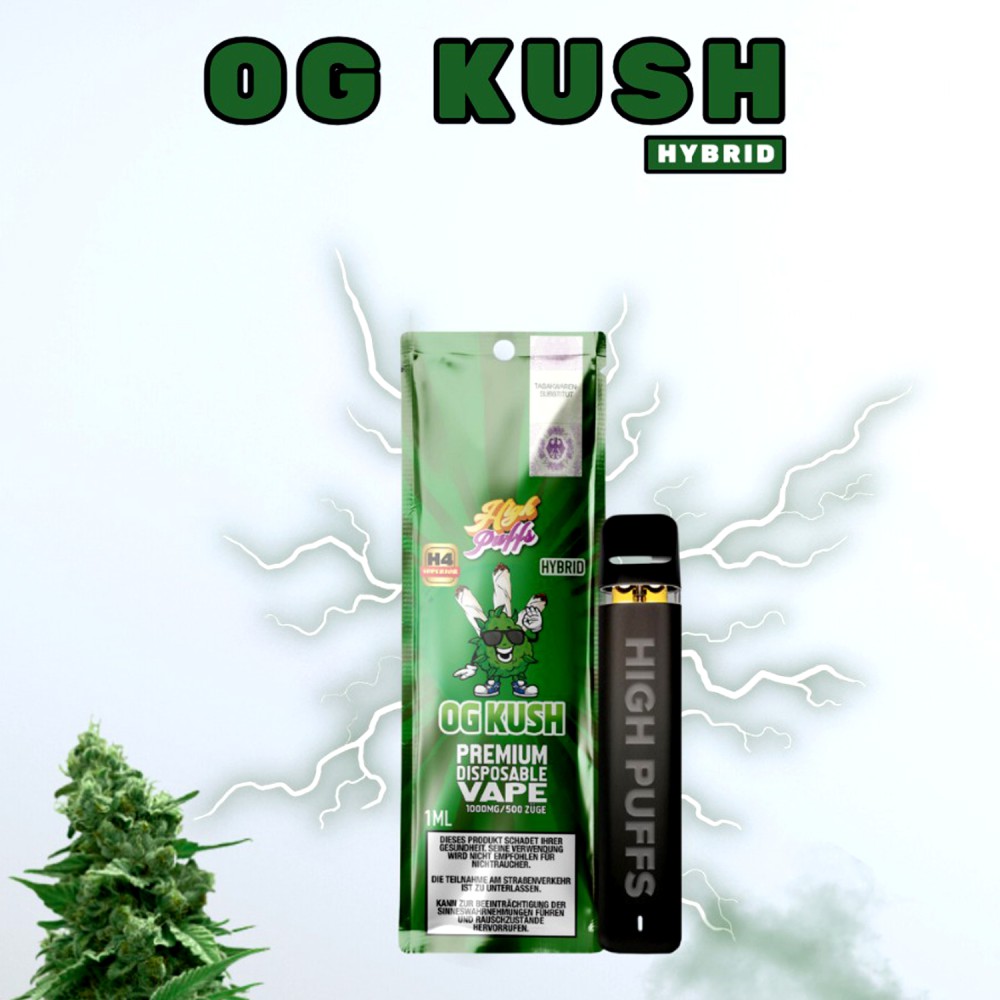 High Puffs Premium Disposable Vape Hybrid H4 "OG Kush"