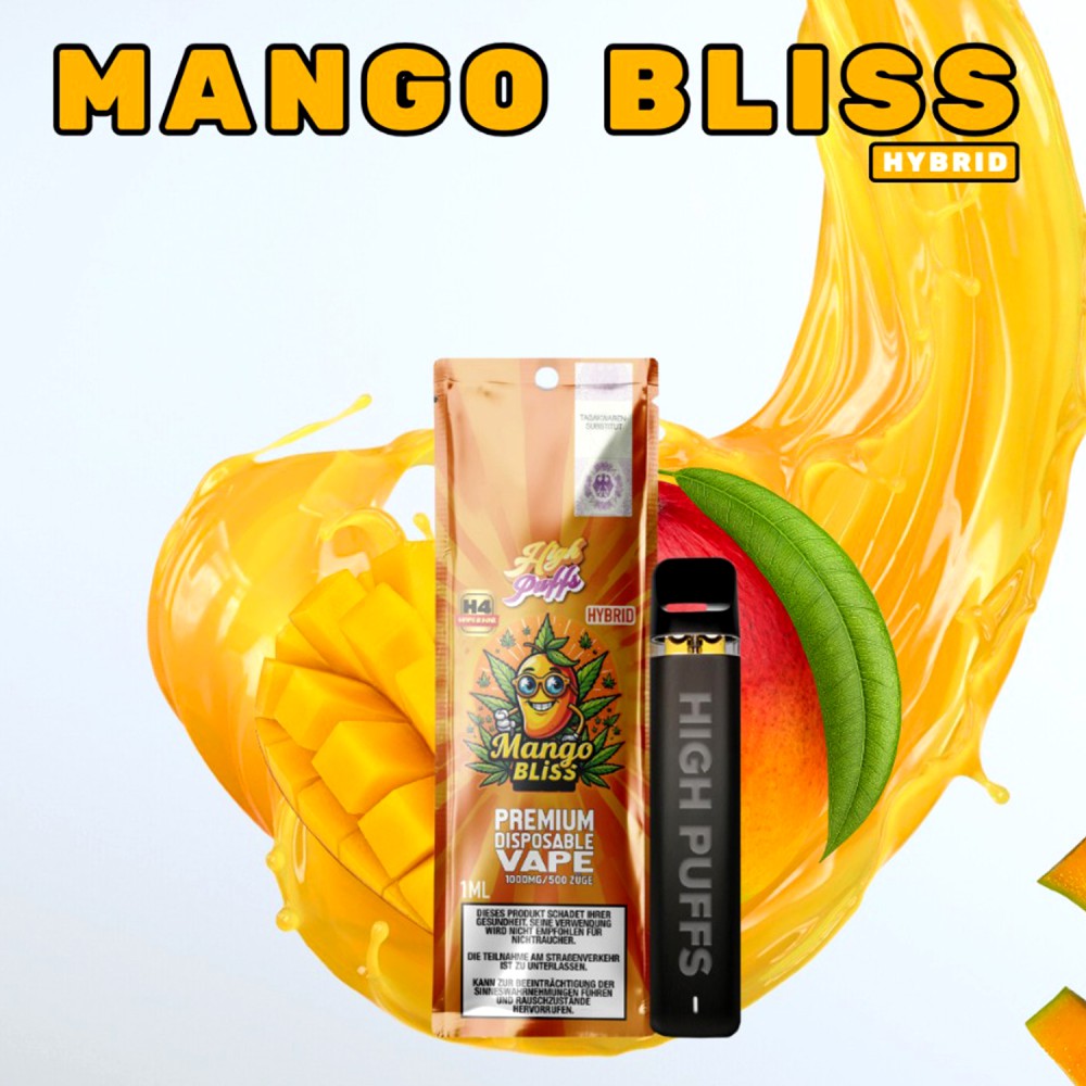 High Puffs Premium Disposable Vape Hybrid H4 "Mango Bliss"