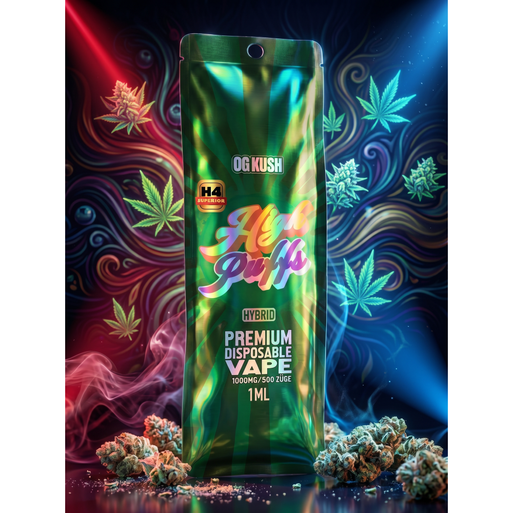 High Puffs Premium Disposable Vape Hybrid H4 "OG Kush"