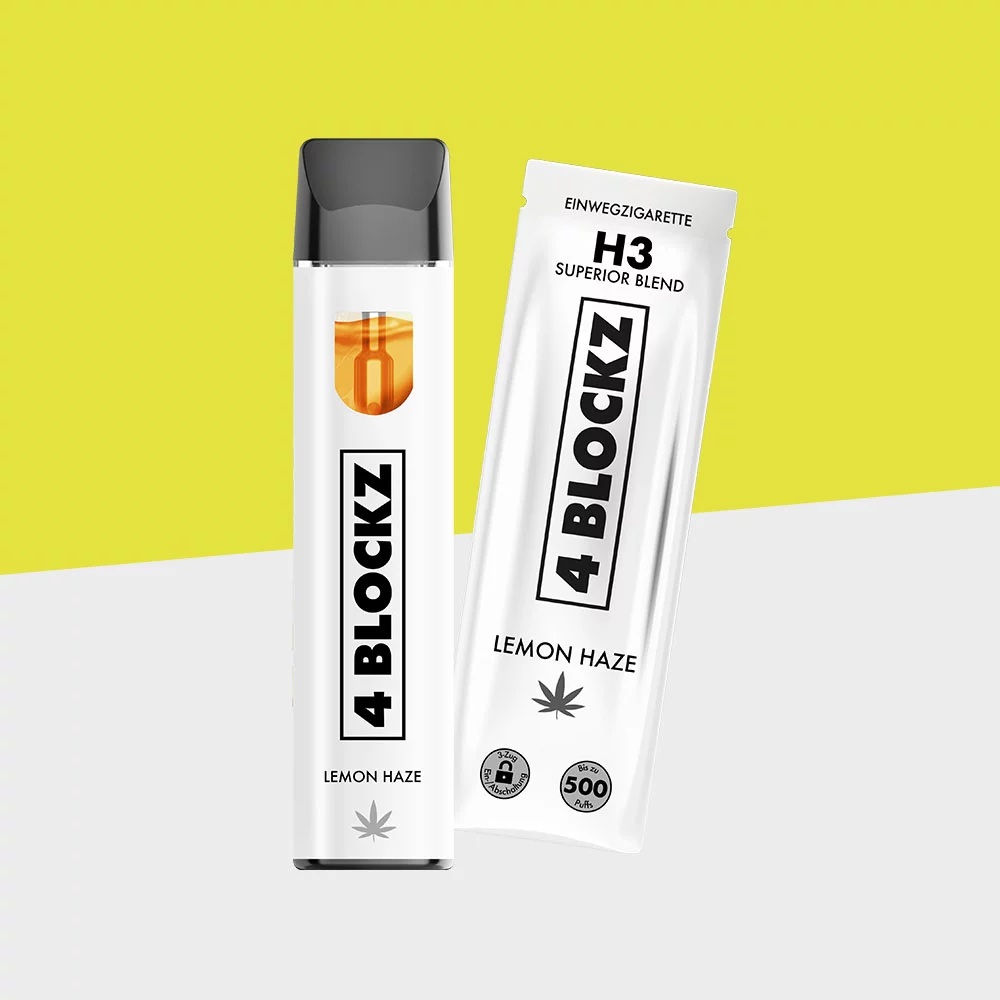 4 Blockz H3 Superior Einweg-Vape "Lemon Haze" 500 Züge - 1ml