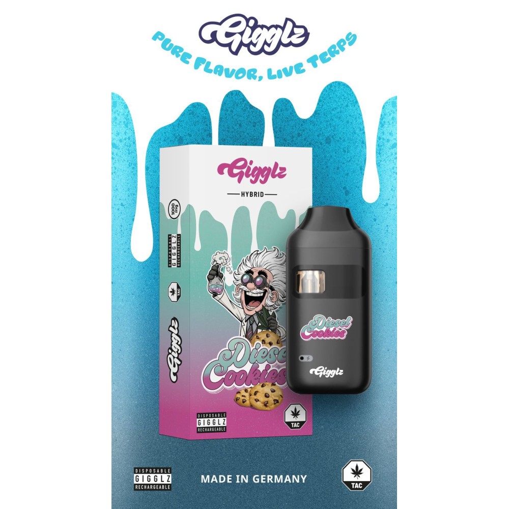 Gigglz Einweg-Vape | Diesel Cookies| Hybrid 1ml 
