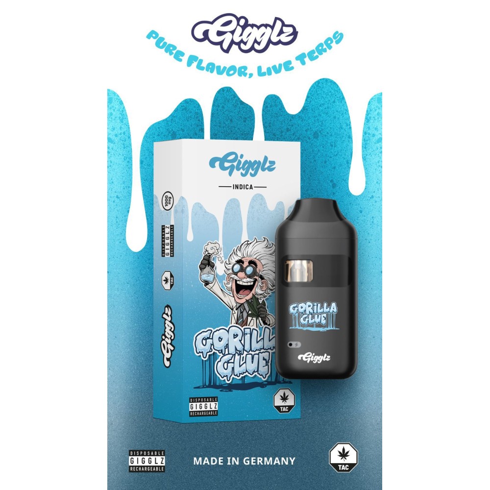 Gigglz Einweg-Vape | Gorilla Glue| Hybrid 1ml mit Steuerzeichen