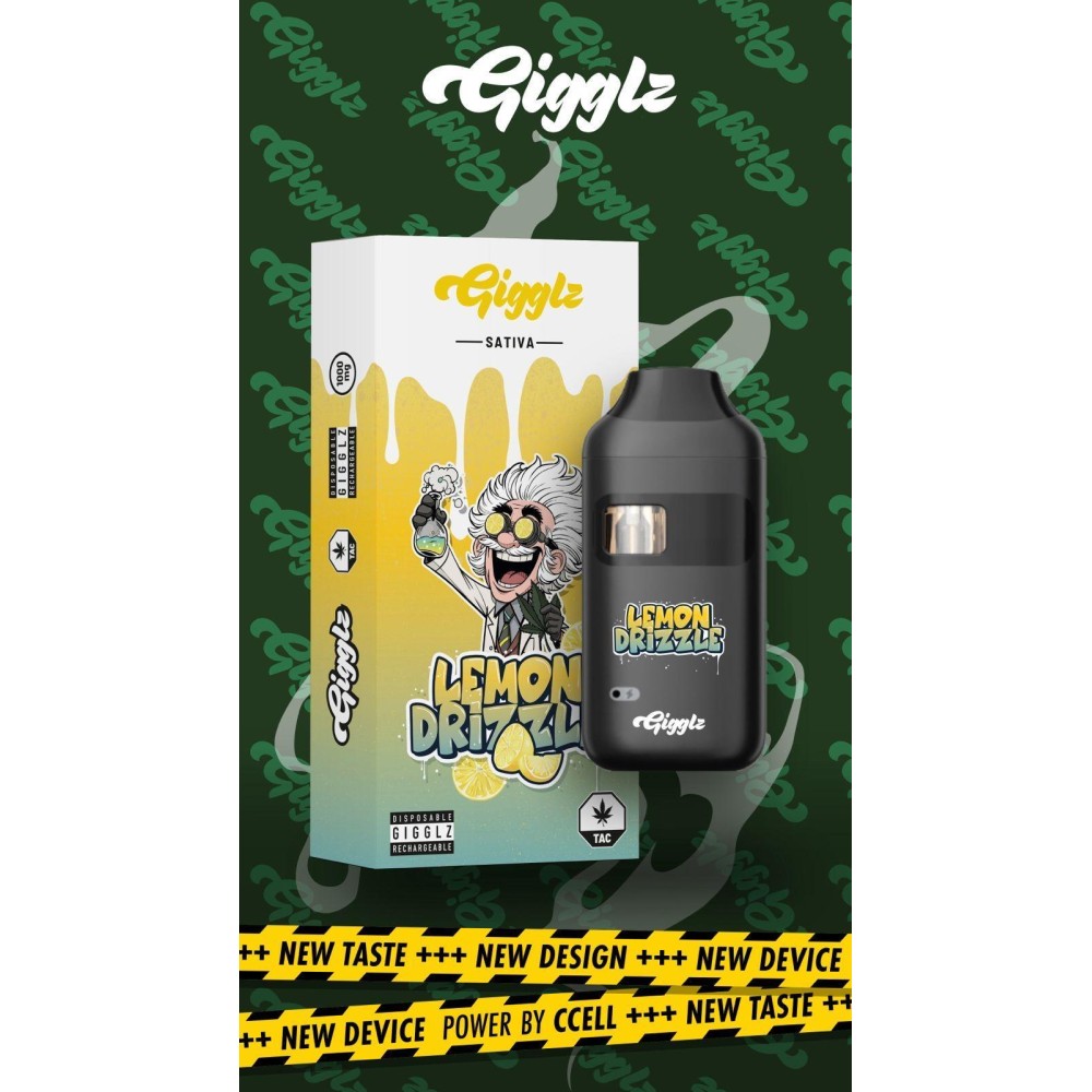 Gigglz Einweg-Vape | Lemon Drizzle | Hybrid 1ml mit Steuerzeichen