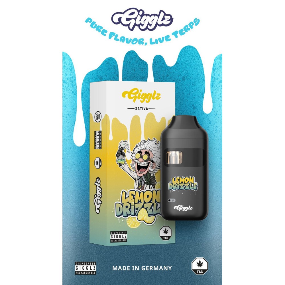 Gigglz Einweg-Vape | Lemon Drizzle | Sativa 1ml 
