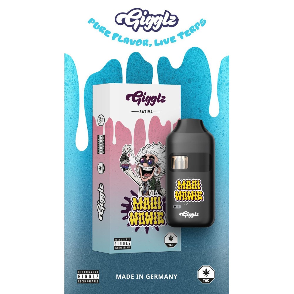 Gigglz Einweg-Vape | Maui Wowie | Hybrid 1ml mit Steuerzeichen