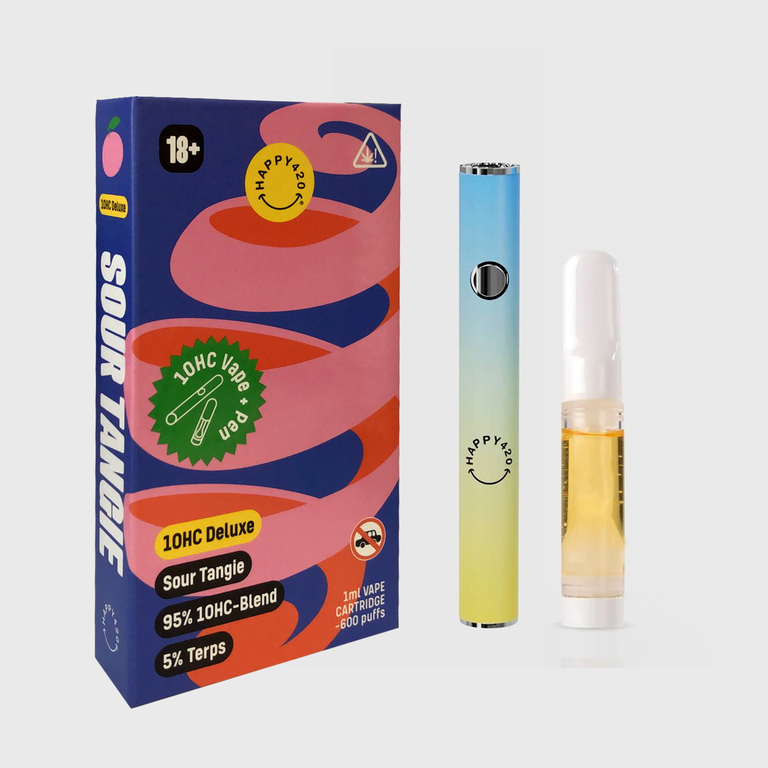 Happy420 Vape Pen “Sour Tangie” - 95% 10HC