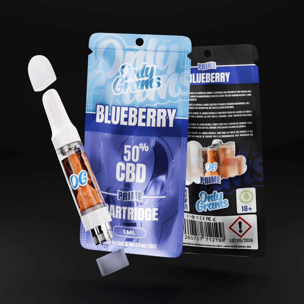 Only Grams  50% CBD Kartusche "Bluberry "1ml