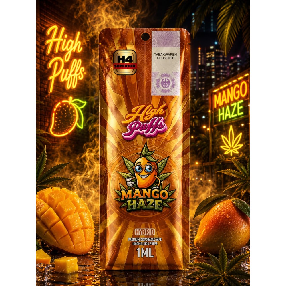 High Puffs Premium Disposable Vape Hybrid H4 "Mango Bliss"