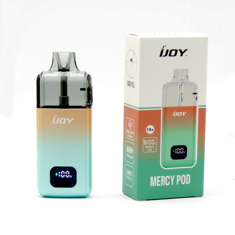 IJOY Mercy Pod | Batterie 1200 mAh | Type – C, 10 ml | Grün-orange Farbe