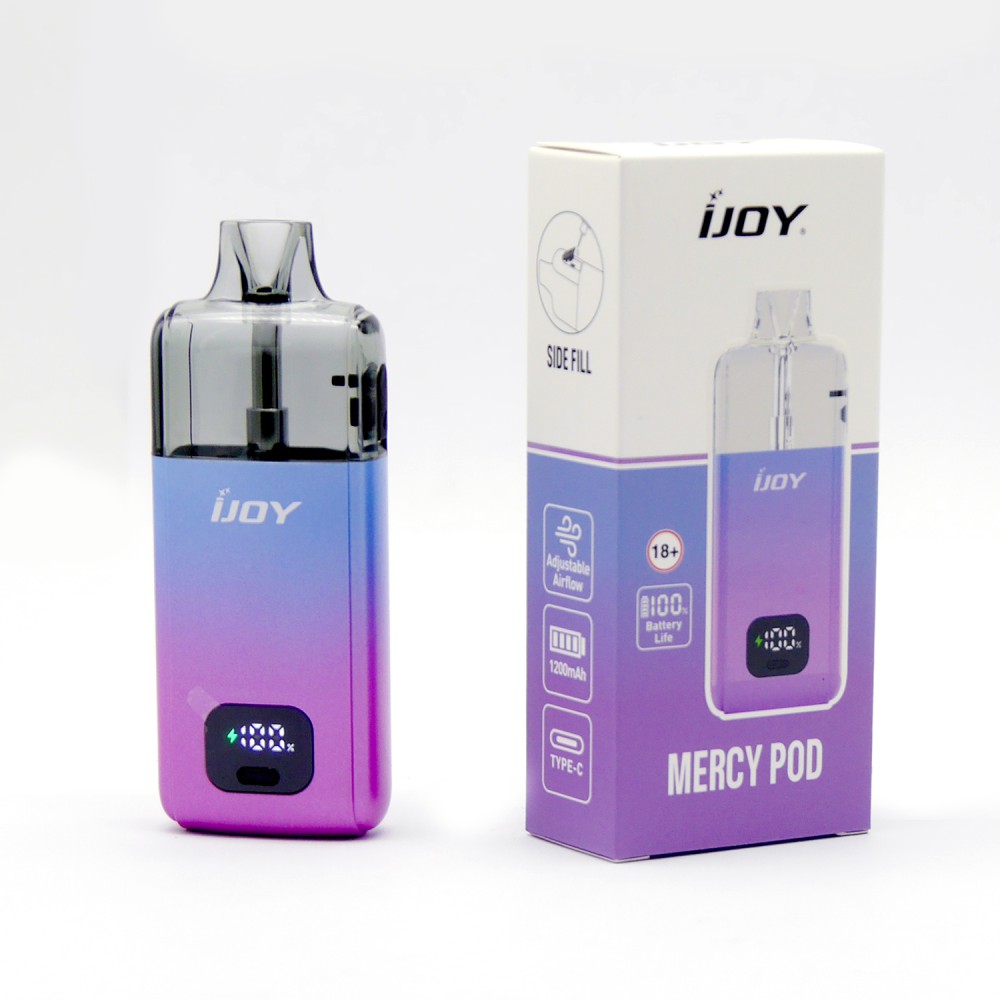 IJOY Mercy Pod | Batterie 1200 mAh | Type – C, 10 ml | Lila-Blau Farbe