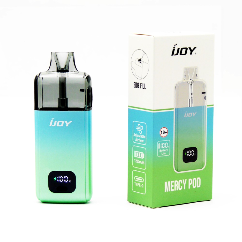 IJOY Mercy Pod | Batterie 1200 mAh | Type – C, 10 ml | Grün-Blau Farbe