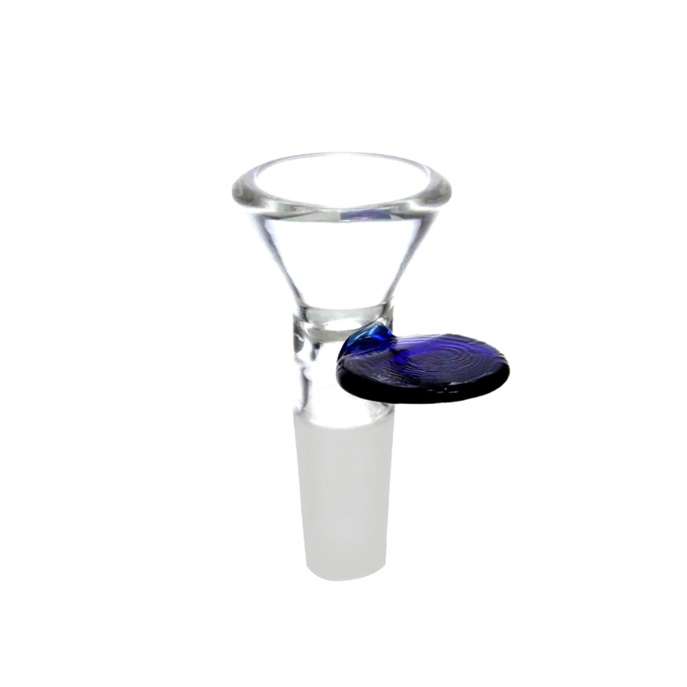 Glaskopf 14,5mm Blau mit Henkel
