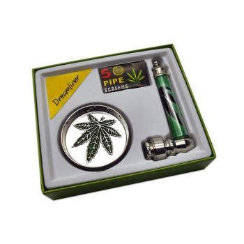 M. Pfeife SET Pfeife -Grinder-Siebe 9cm.
