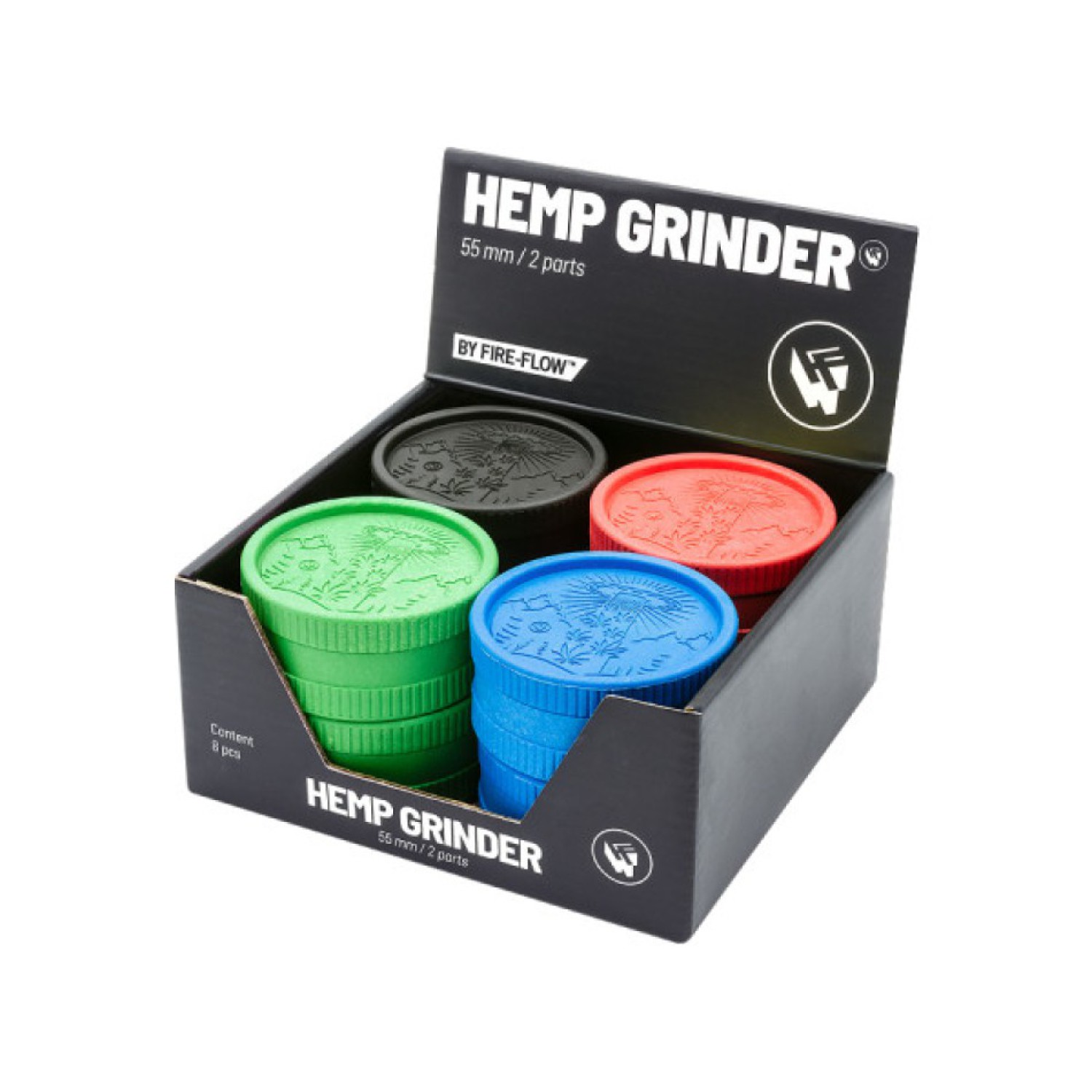 FIRE-FLOW™ Hemp Grinder 420 Alien (⌀55 mm / 2-parts)