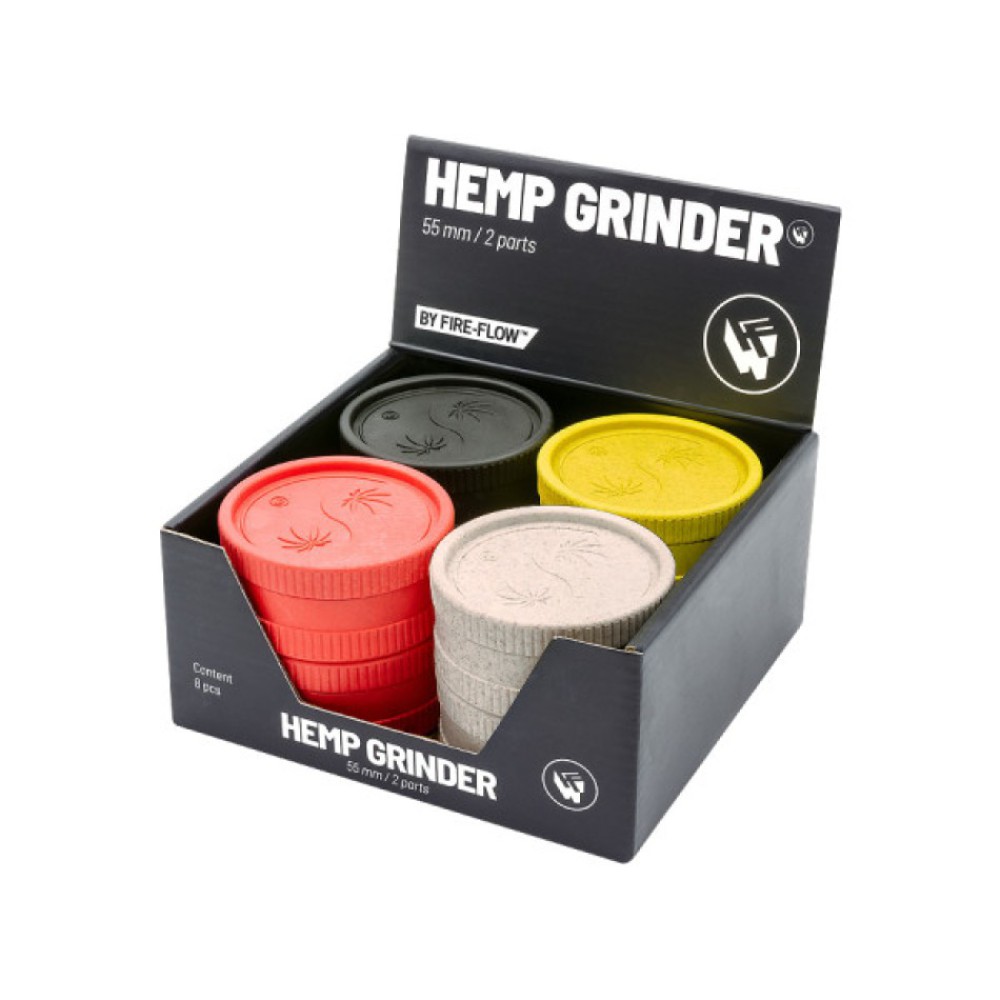 FIRE-FLOW™ Hemp Grinder 420 Yin Yang (⌀55 mm / 2-parts)