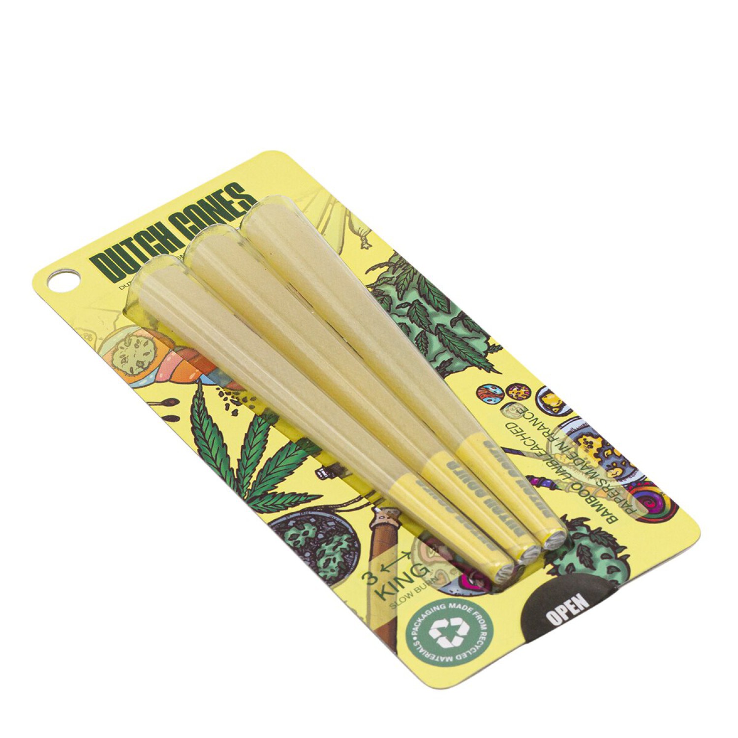 Dutch Cones - 3x Bamboo Kingsize Pre-Rolled Cones