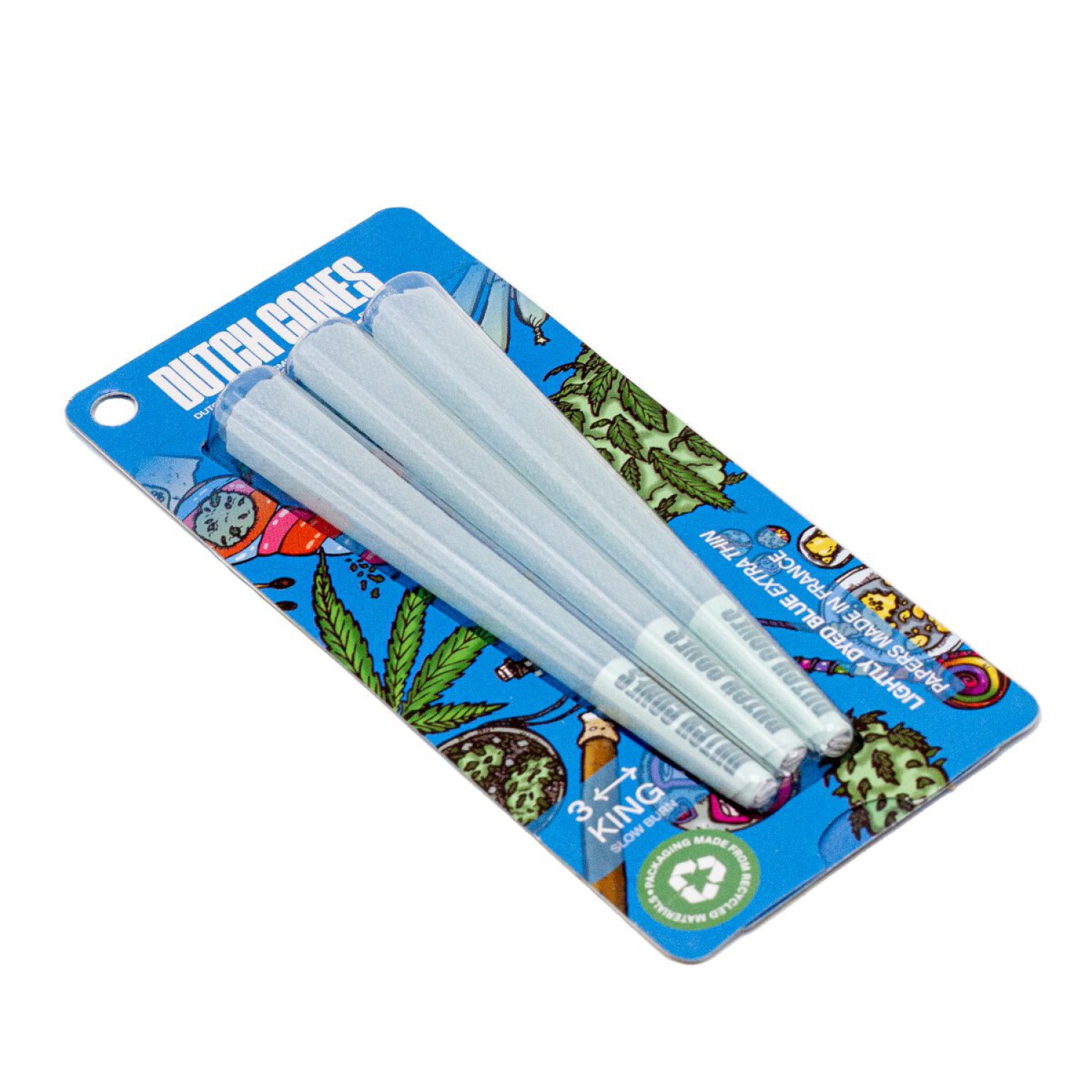 Dutch Cones - 3x Blue Kingsize Pre-Rolled Cones