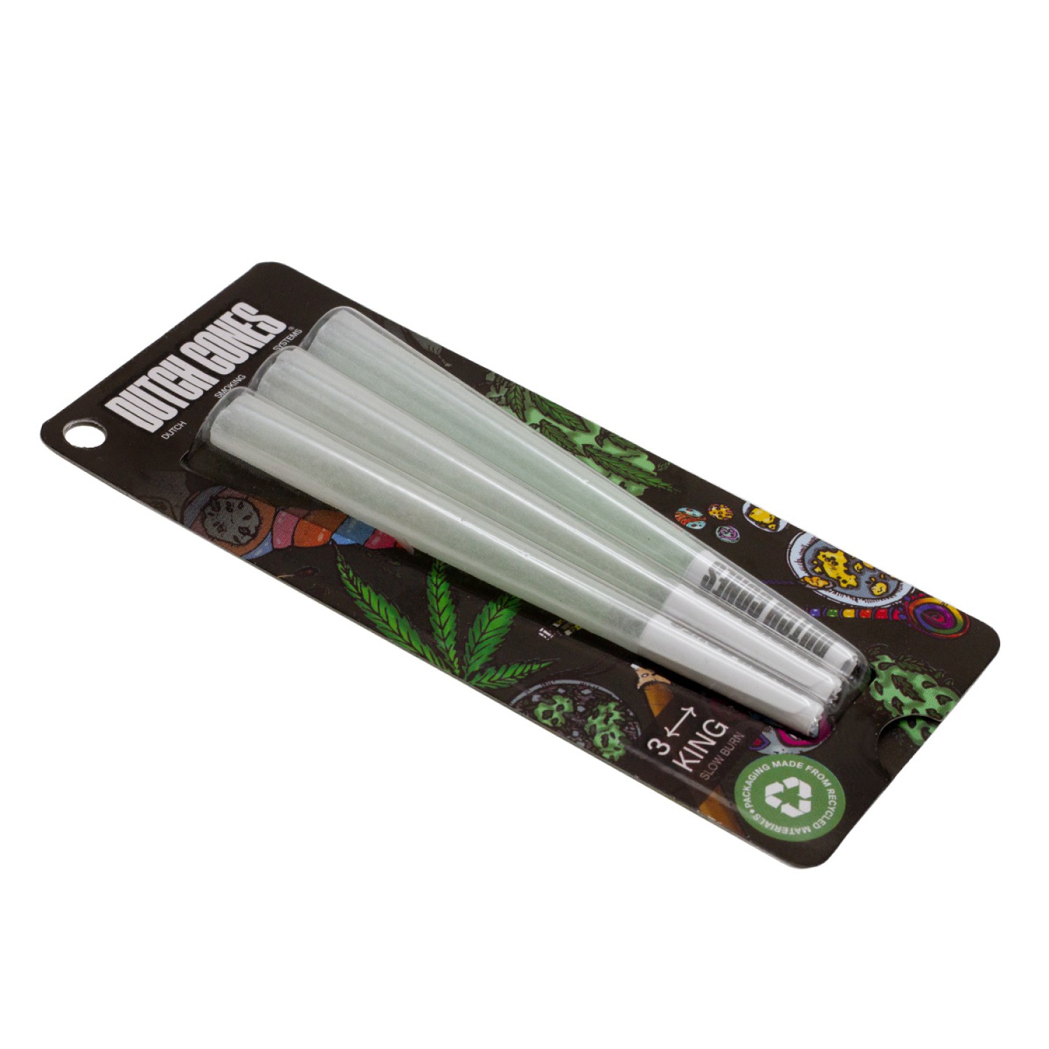 Dutch Cones - 3x White Kingsize Pre-Rolled Cones