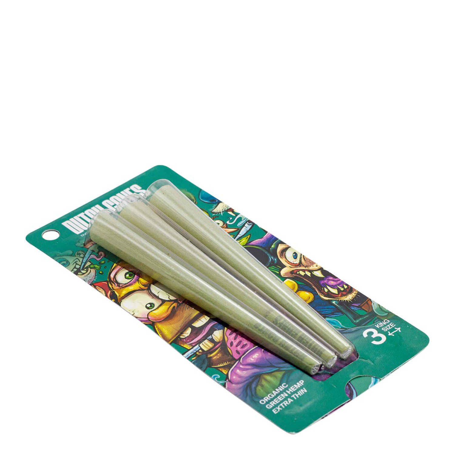 Dutch Cones - 3x Green Hemp Kingsize Pre-Rolled Cones